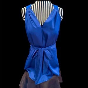 Doncaster Royal Blue Sleeveless Blouse